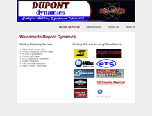 Tablet Screenshot of dupontdynamics.com
